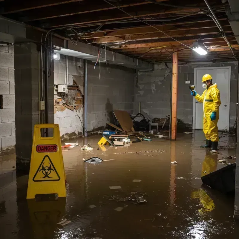 Flooded Basement Electrical Hazard in Pennsauken, NJ Property